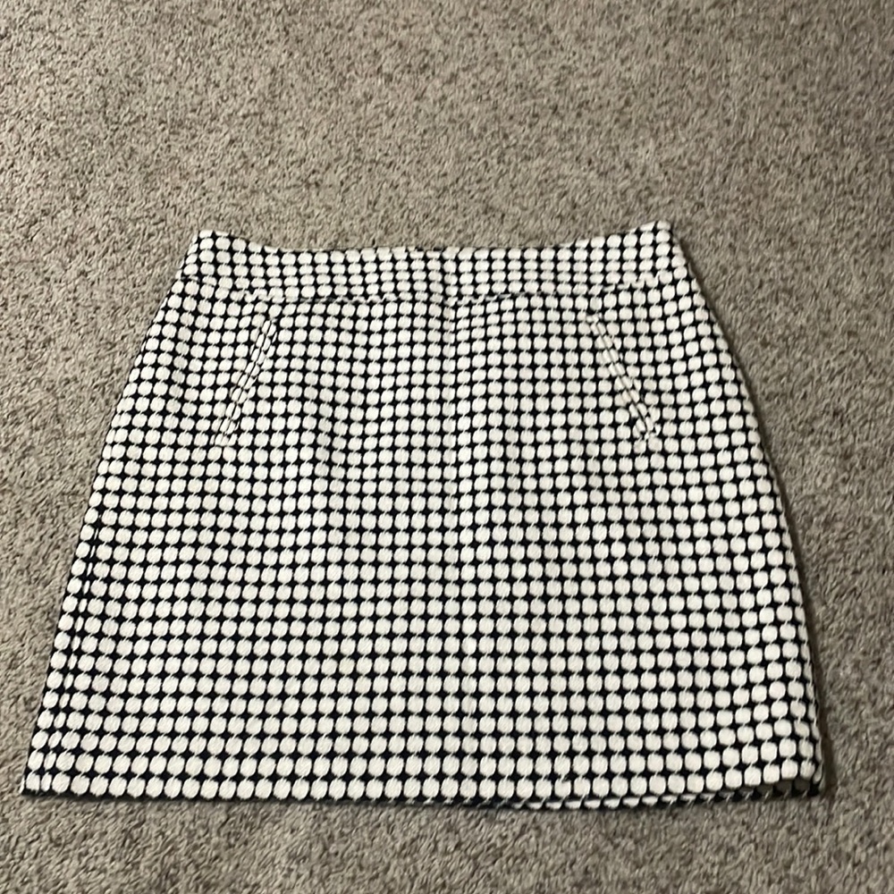 Wool, checkered, lined skirt from Loft